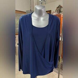 Coldwater Creek Midnight Blue Top
